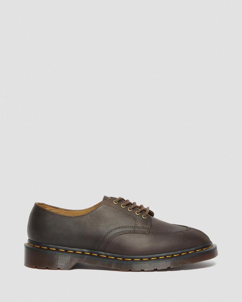 Dr Martens 2046 Crazy Horse Leren Oxford Schoenen Heren Donkerbruin | NL 206GSO